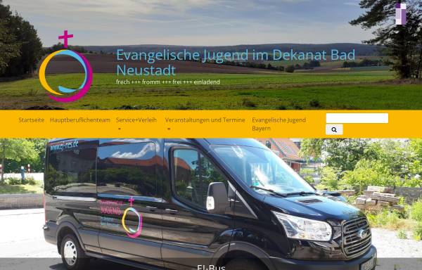 Vorschau von www.ej-nes.de, Evangelische Jugend im Dekanatsbezirk Bad Neustadt