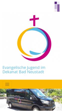 Vorschau der mobilen Webseite www.ej-nes.de, Evangelische Jugend im Dekanatsbezirk Bad Neustadt