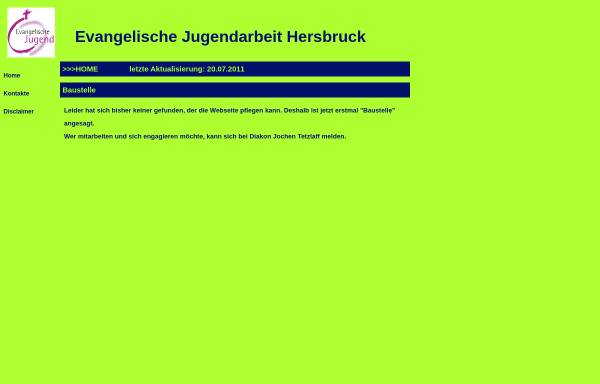 Vorschau von www.ejheb.de, Evangelische Jugend im Dekanatsbezirk Hersbruck