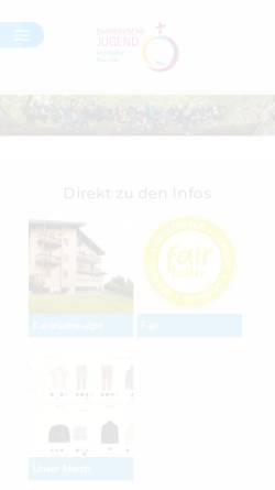 Vorschau der mobilen Webseite www.evangelische-jugend.info, Evangelische Jugend im Dekanatsbezirk Neu-Ulm