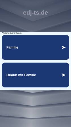 Vorschau der mobilen Webseite www.edj-ts.de, Evangelische Jugend im Dekanatsbezirk Traunstein