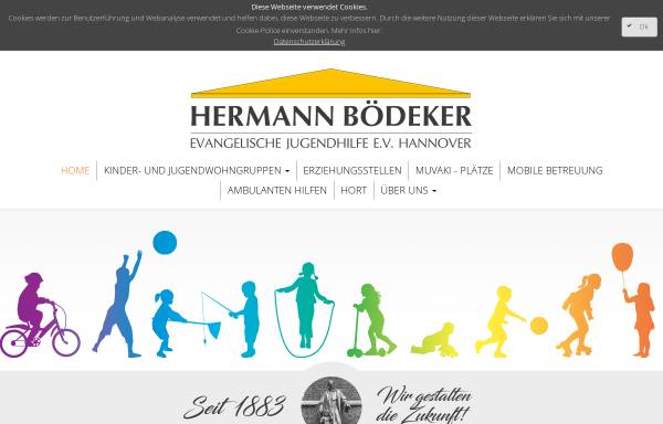 Vorschau von www.boedeker-jugendhilfe.org, Evangelische Jugendhilfe Hermann Bödeker