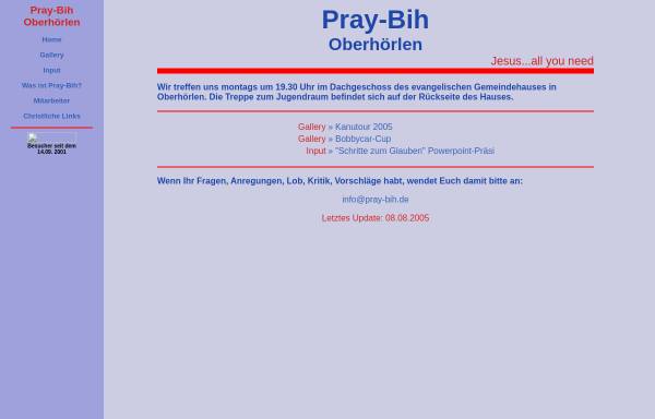 Vorschau von www.pray-bih.de, Pray-Bih Oberhörlen