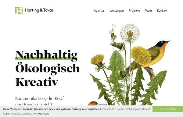 Vorschau von www.harting-tovar.de, Harting & Tovar Marketing GmbH