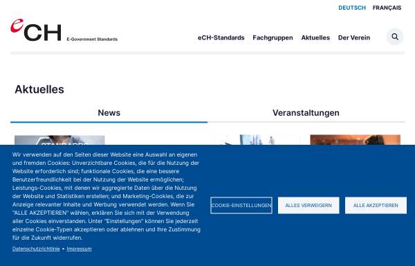 Vorschau von www.ech.ch, ISB - Informatikstrategieorgan des Bundes