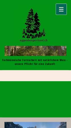 Vorschau der mobilen Webseite www.eggenberger-forst.ch, Eggenberger Forstunternehmen
