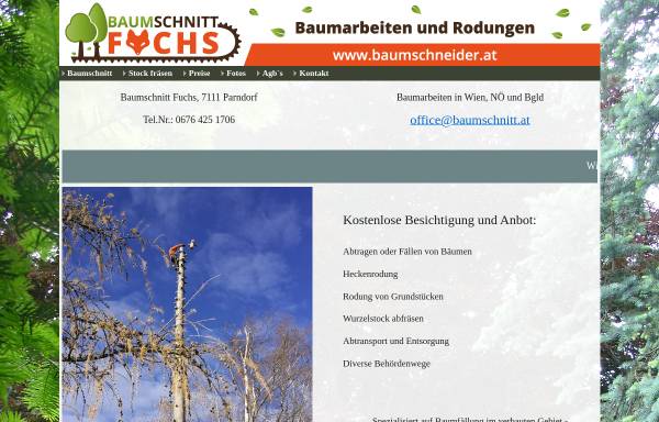Vorschau von www.baumschneider.at, Johann Fuchs