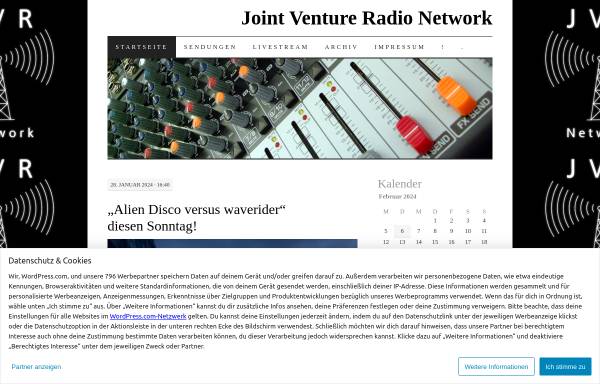 Vorschau von www.jointventureradio.info, Joint Venture Radio