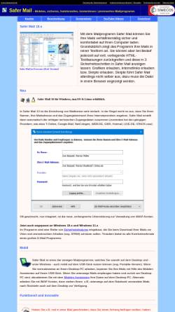 Vorschau der mobilen Webseite www.safer-mail.de, Safer Mail