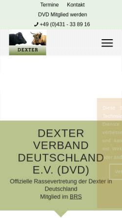 Vorschau der mobilen Webseite www.dexter-cattle.de, Dexter Verband Deutschland e.V.