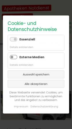 Vorschau der mobilen Webseite www.marien-apotheke-minden.de, Marien-Apotheke