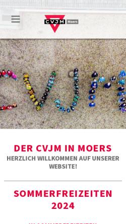 Vorschau der mobilen Webseite www.cvjm-moers.de, CVJM Eichenkreuzheim