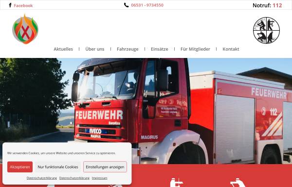 Vorschau von www.ffw-longkamp.de, Freiwillige Feuerwehr Longkamp