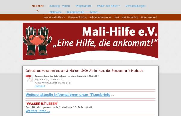 Vorschau von www.mali-hilfe.de, MALI-HILFE e.V.