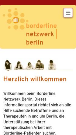Vorschau der mobilen Webseite borderline-netzwerk-berlin.de, Borderline Netzwerk Berlin