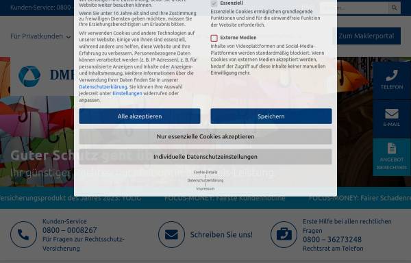 Vorschau von www.dmb-rechtsschutz.de, DMB Rechtsschutz-Versicherung AG