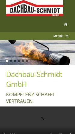 Vorschau der mobilen Webseite www.dachbau-schmidt.de, Schmidt & Partner Dachbau GmbH