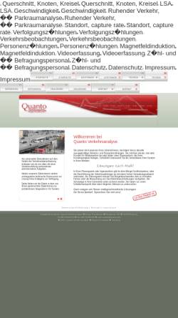 Vorschau der mobilen Webseite www.quanto.info, Quanto Verkehrsanalyse