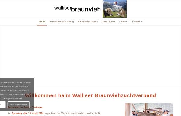 Vorschau von walliserbraunvieh.ch, Walliser Braunviehzuchtverband