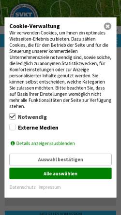 Vorschau der mobilen Webseite svkt07.de, SV Kutenhausen-Todtenhausen 07 e.V.