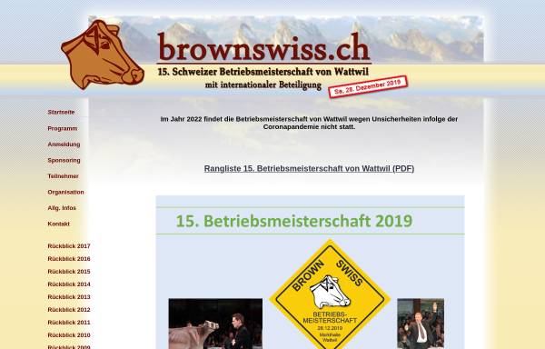 Vorschau von www.brown-swiss.com, Zwingli Swiss-Farm - Margrit und Emil Zwingli