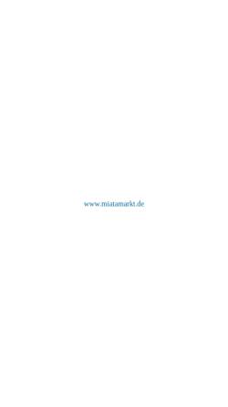 Vorschau der mobilen Webseite www.miatamarkt.de, Miatamarkt