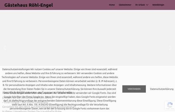Vorschau von www.gaestehaus-roehl-engel.de, Gästehaus Roehl-Engel