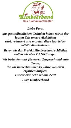 Vorschau der mobilen Webseite www.himbeerband.de, Himbeerband