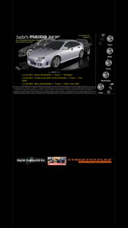 Vorschau der mobilen Webseite www.sebiarts.de, Sebis Mazda 323F
