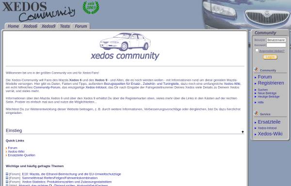 Vorschau von www.xedos-community.de, Xedos-Community