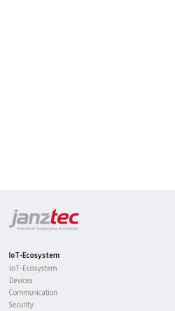 Vorschau der mobilen Webseite www.janz.de, Janz Tec AG