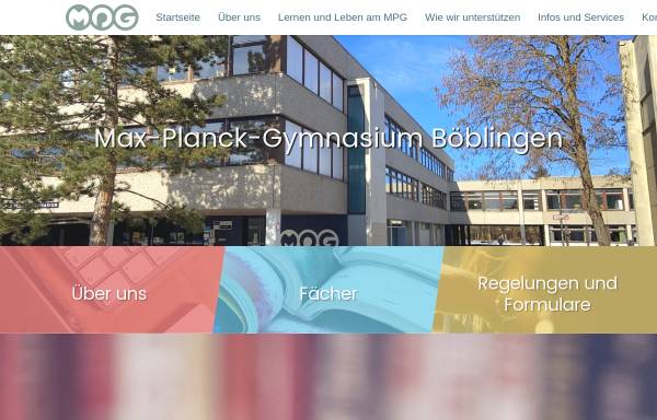 Vorschau von www.mpg-boeblingen.de, Max-Planck-Gymnasium Böblingen