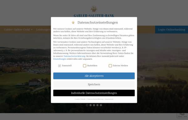 Vorschau von www.gabler-saliter-bank.de, Gabler-Saliter Bankgeschäft KG
