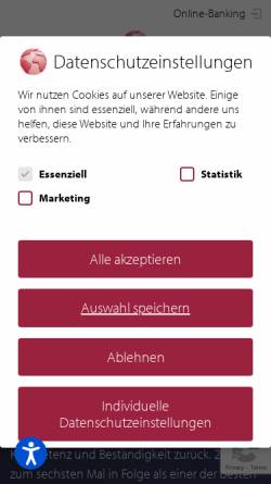 Vorschau der mobilen Webseite www.hoernerbank.de, Hoerner Bank AG