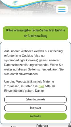 Vorschau der mobilen Webseite www.stadt-barby.de, Barby