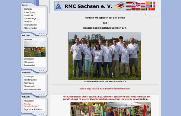 Vorschau von www.rmc-sachsen.de, Raketenmodellsportclub Sachsen e.V.