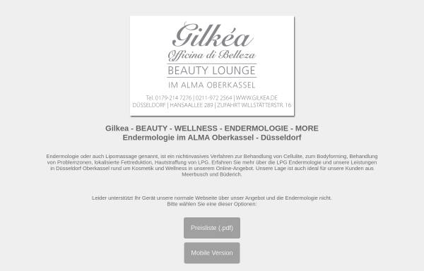 Vorschau von www.gilkea.de, Gilkéa - Officinia di Belleza