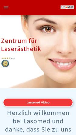 Vorschau der mobilen Webseite www.lasomed.de, Lasomed GmbH