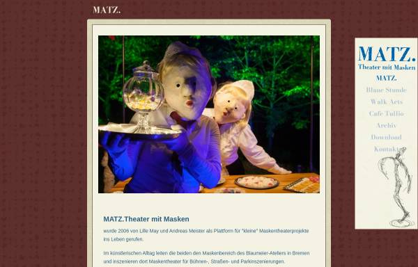 Vorschau von www.matz-masken.de, Lille May und Andreas Meister