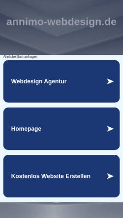 Vorschau der mobilen Webseite www.annimo-webdesign.de, Annelie Mohrmann