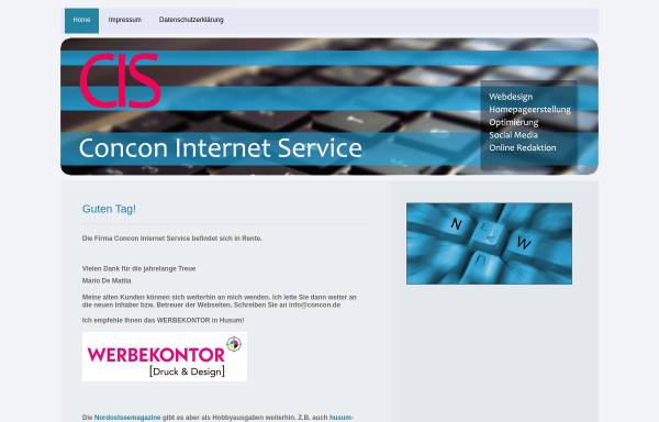 Vorschau von concon.de, Concon Internet Service