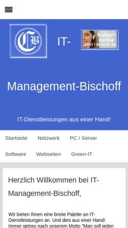 Vorschau der mobilen Webseite www.it-management-bischoff.de, IT-Management-Bischoff