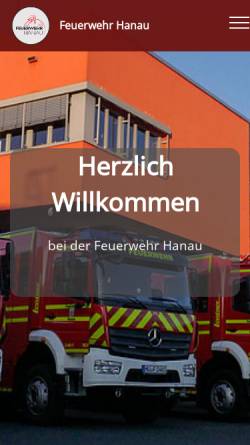 Vorschau der mobilen Webseite www.feuerwehr-steinheim.de, Freiwillige Feuerwehr Hanau-Steinheim