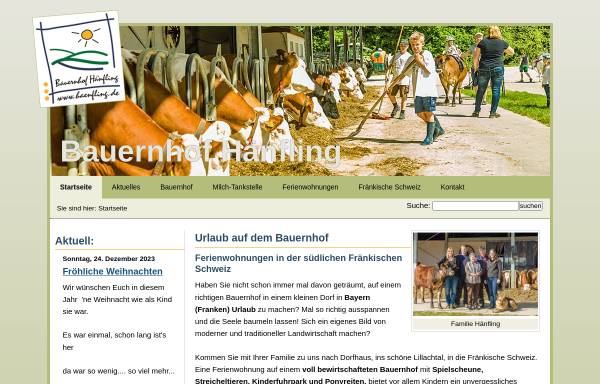 Vorschau von www.haenfling.de, Ferienbauernhof Hänfling