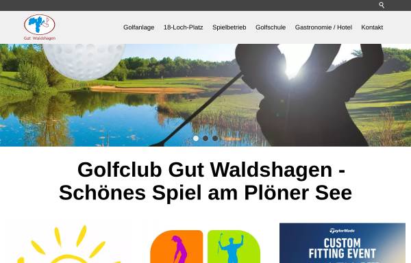 Vorschau von www.gut-waldshagen.de, Golfclub Gut Waldshagen