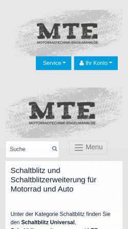 Vorschau der mobilen Webseite www.schaltblitz.eu, FTE Motorradelektronik, Thomas Engelmann