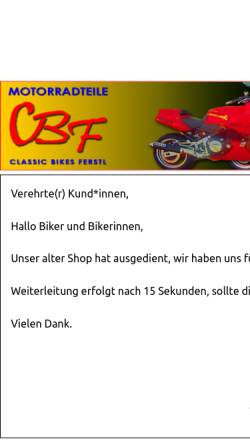 Vorschau der mobilen Webseite www.motorradteile-classic-bikes.de, Motorradteile Classic Bikes, Franz Ferstl