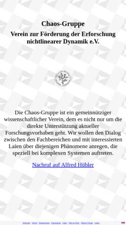 Vorschau der mobilen Webseite www.chaos-gruppe.de, Chaos-Gruppe: Verein zur Erforschung komplexer Systeme e.V.