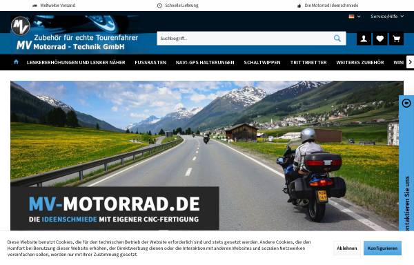 Vorschau von www.mv-motorrad.de, MV Motorrad Technik GmbH