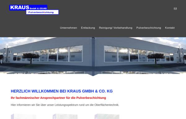 Vorschau von www.kraus-pulverbeschichtung.de, Kraus GmbH & Co. KG